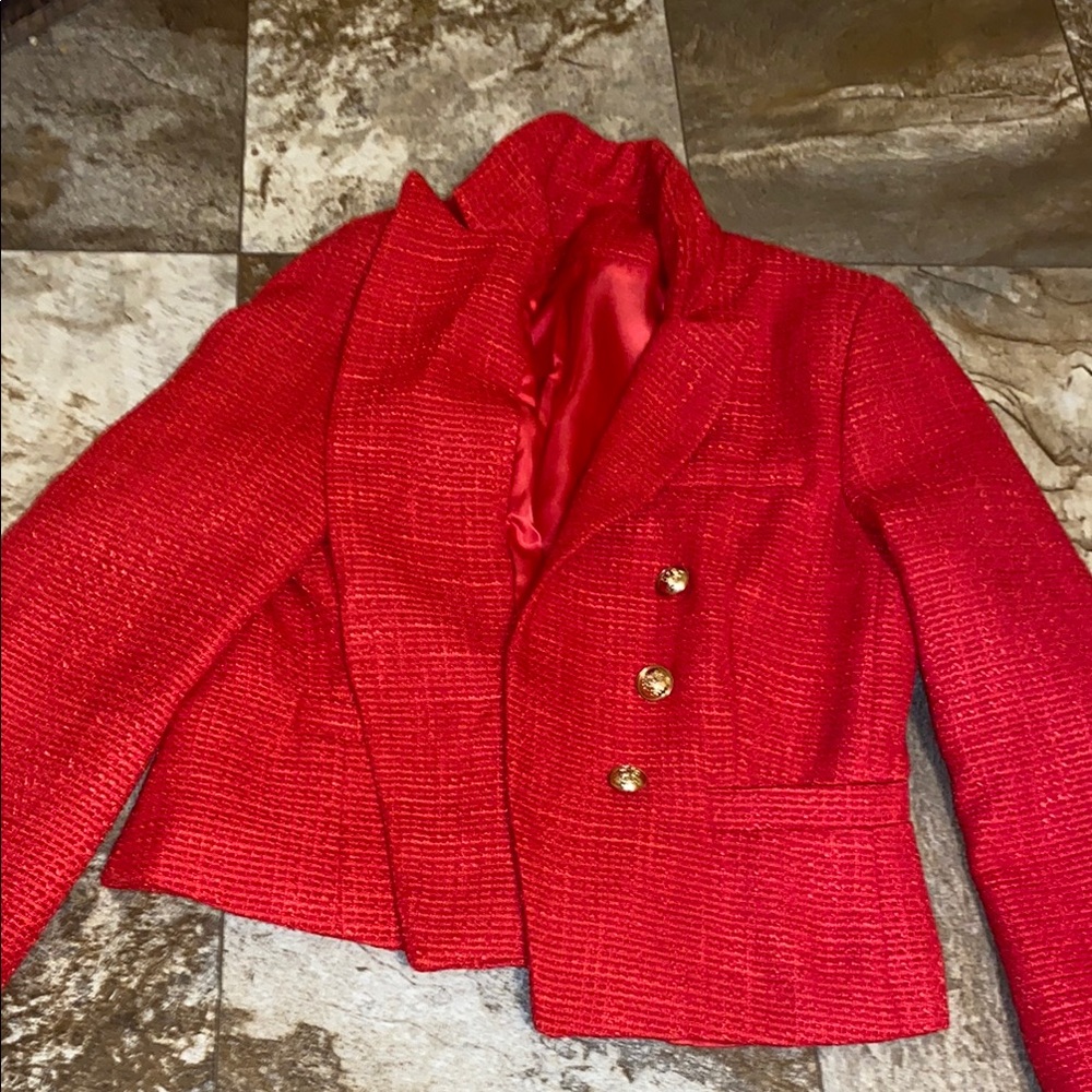 Elegant Red Women's Jacket